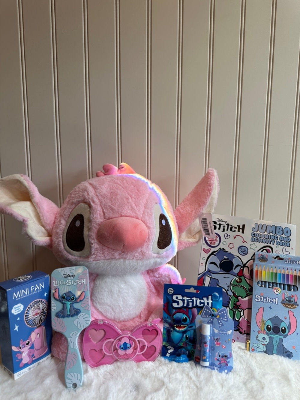 Pink Disney Stitch Angel - Cute Gift Set